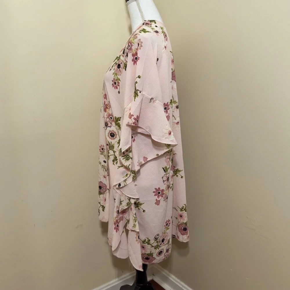 Jack & Missy Floral Kimono in Pink One Size